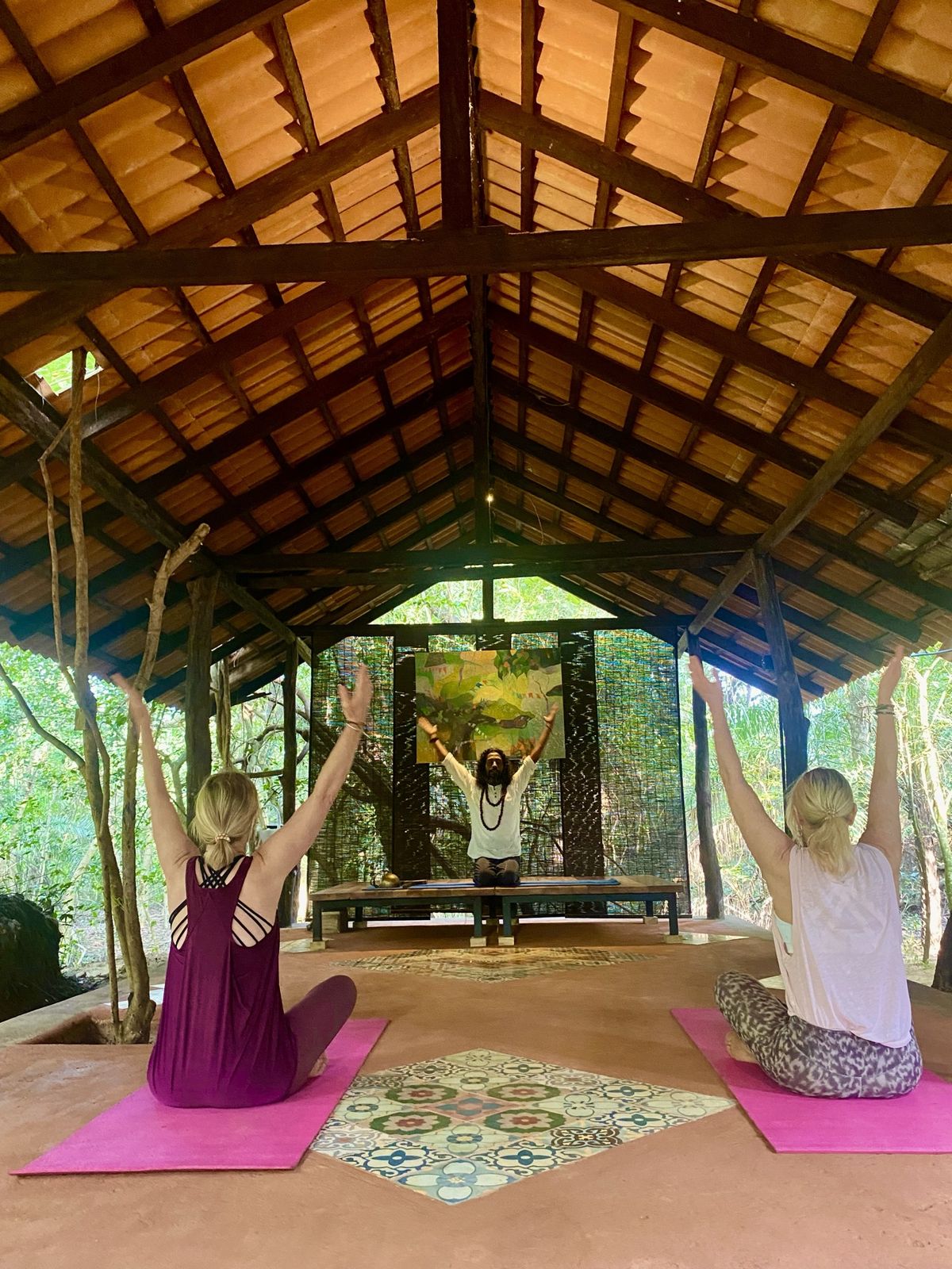 The yoga pavilion at Galkadawala